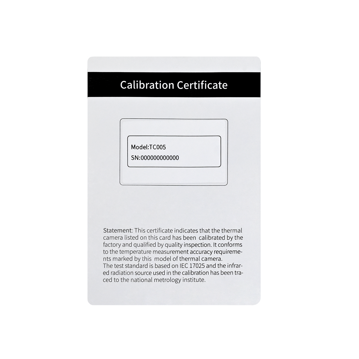 Calibration Certificate